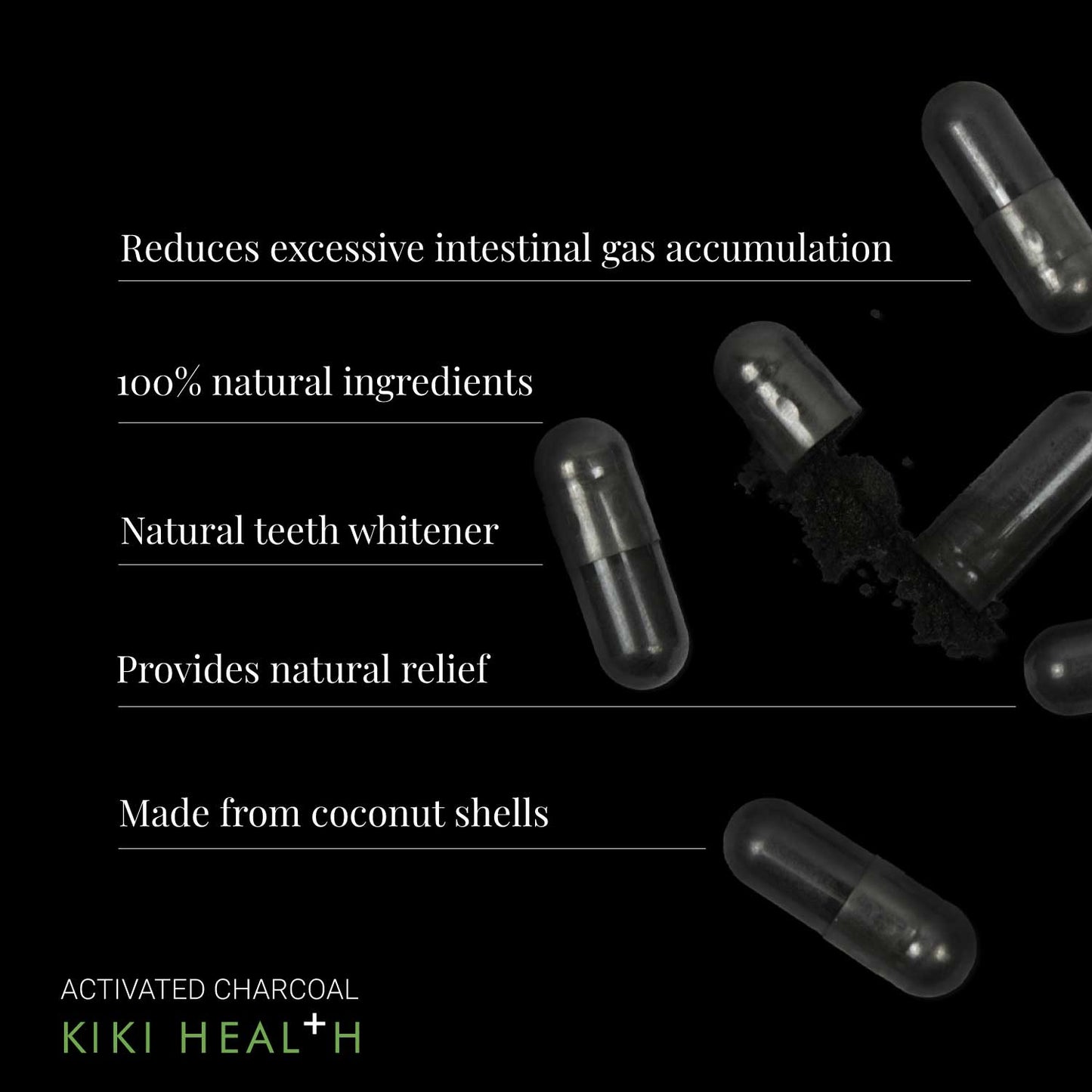 Activated Charcoal – 50 hylki