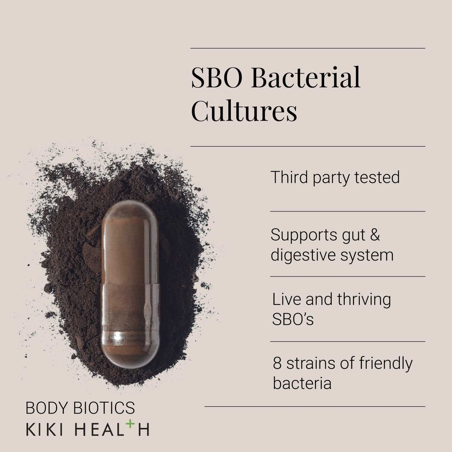 Body Biotics – kraftmikil góðgerlablanda, 60 hylki