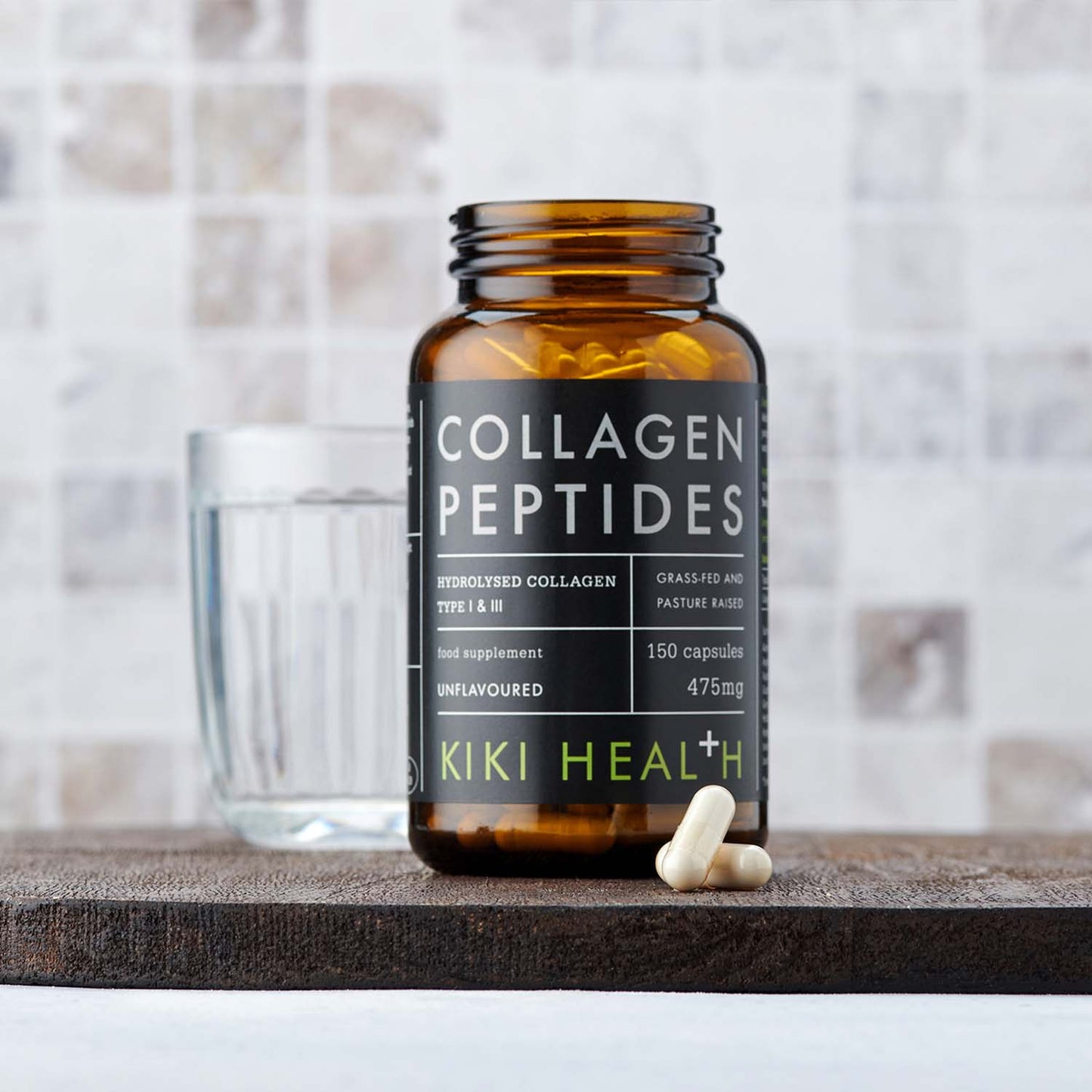 Kollagen peptíð, 150 hylki - Lífræn