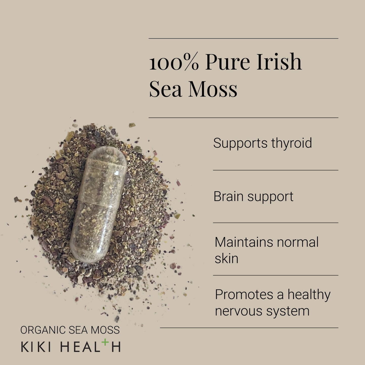 Irish Sea Moss, lífrænn – 90 hylki