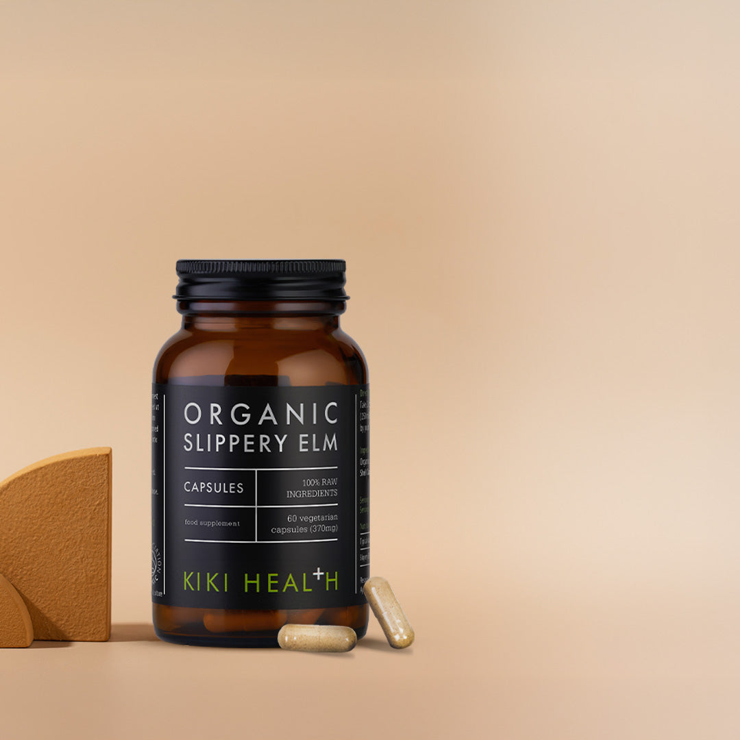 Slippery Elm, lífrænt - 60 hylki