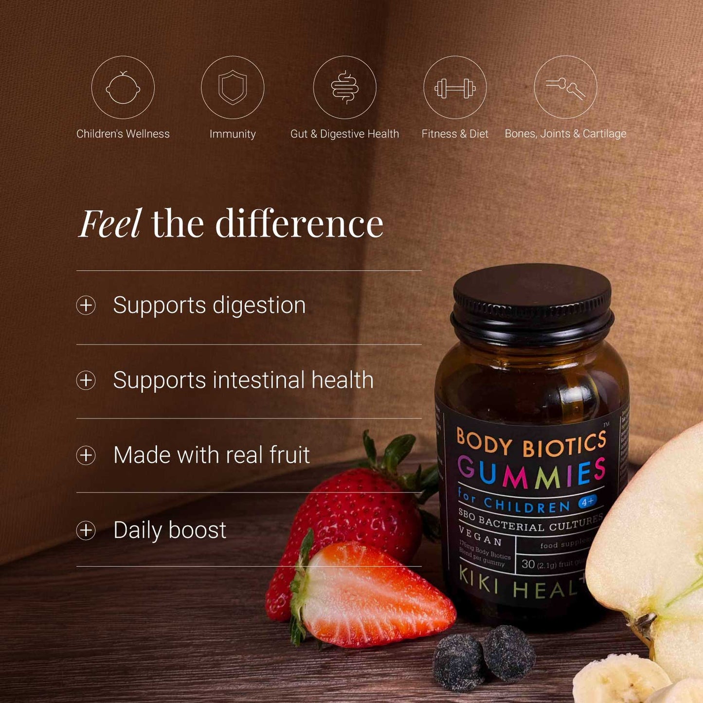 Body Biotics gúmmí fyrir börn – 30 gúmmí